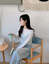 UE Square Twist Knit Bustier (4color)
