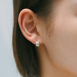 FLOW EARRING 003 (SILVER)