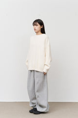 エンチョヘアリークロップニット