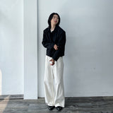 Minimalist Wide Full-Length Pants