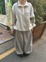 Double-sided fleece anorak