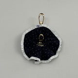scrunchie corduroy dot_black