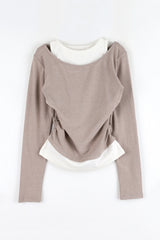 Cozy Mood Layered Brushed Tee