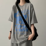 Cat dog oversized fit short-sleeved T-shirt