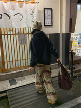 CAMO FLEECE PATCH HOOD (4C)