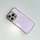 [MADE] STAR LEOPARD PHONE CASE PINK (epoxy silver bumper)