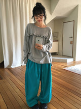 26FW★ [BAONHAUS] コイレン フリル ロングスリーブ Tシャツ