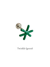 Rainbow doodle piercing (Green)