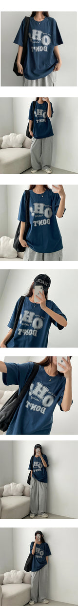 Edet lettering short-sleeved T-shirt