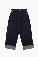 Non fade roll-up denim pants