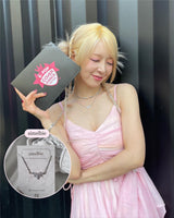 [VIVIZ Eunha Necklace] Heavenly Crystal Necklace - Silver (Regular Length Version)