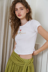 With rose mini t-shirt
