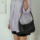 ナイロンミニホーボーバッグ_ブラック