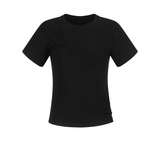 [mnem] スパイラルTシャツ (ブラック)