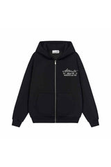 シグネチャーパールエンブロイダードジップアップフーディー