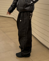 Prime nine wide denim pants
