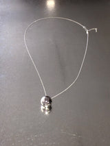 シルバーボールロングネックレス (1color)