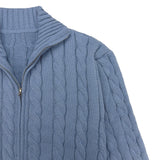 [MADE] Two-Way Wool Cable Knit Zip-Up (7C)