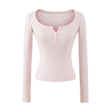 [1+1] Leonie Henley Slim T-Shirt