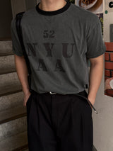Uth crop pigment ringer short sleeve t-shirt