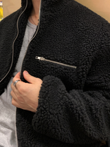 ノヴェア ダンブル クロップ フリース オーバーサイズ フィット ジャケット