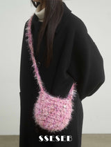 Hairy Mini Bag - Pink