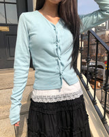 Duhi Twist Button Cardigan