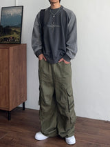 Star Raglan Pigment Sweatshirt (2color) (No.994)