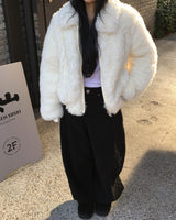 Back stud wide pants