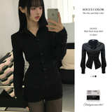 [MADE] Blair back strap shirt (3color)