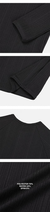 [S/S] ゴルジ スリムヘンリーネックスリーブ(4color)