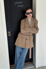 TRENCH BELT JACKET_BEIGE