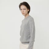 カシミアブレンドウールクルーネックニット GRAY