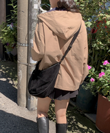 About Colorful Hood Bomber Jacket