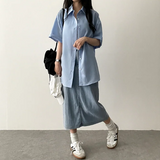 Lori Linen Oversized Fit Short Sleeve Shirt Shirt