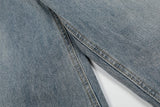 Celine Lettering Wide Denim Pants