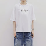 HOLY WING OVER FIT SHORT-SLEEVED T-SHIRT_WHITE
