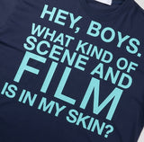 フィルムレタリングオーバーサイズショートスリーブTシャツ