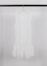 PEARL MESH SHIRRING TOP
