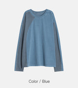 No.1375 LワッフルピグメントTシャツ (4color)