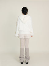 Kina Bendable Angora Fur Micro Shorts (Angora Fur Fabric)