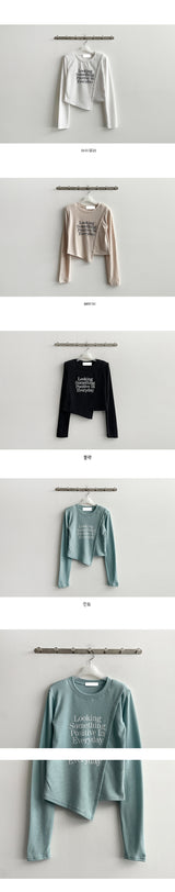 ルーキーダイアゴナルスライスリブロングスリーブTシャツ