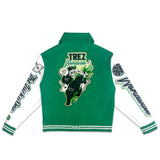 TZWORLDWIDE VARSITY JACKET - LUCKY GREEN
