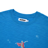 FISHING PEOPLE GRAPHIC LOOSE FIT T-SHIRT [BLUE]