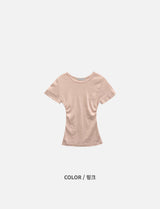 Roen Modal Side Shirring Tee (6c)