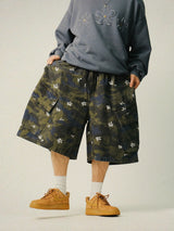 DA Flower Cargo Bermuda Pants