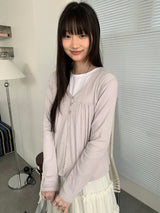 ジコンレースリブカーディガン