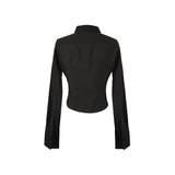 Lace Veil Shirt [Black]