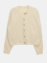 Dean Two-button round-neck Wool  cardigan