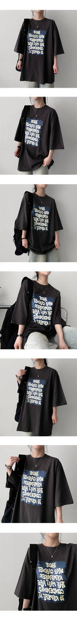 タリーボクシーフィットプリントショートスリーブTシャツ